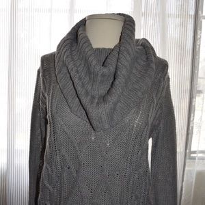 Grey Cowlneck Sweater