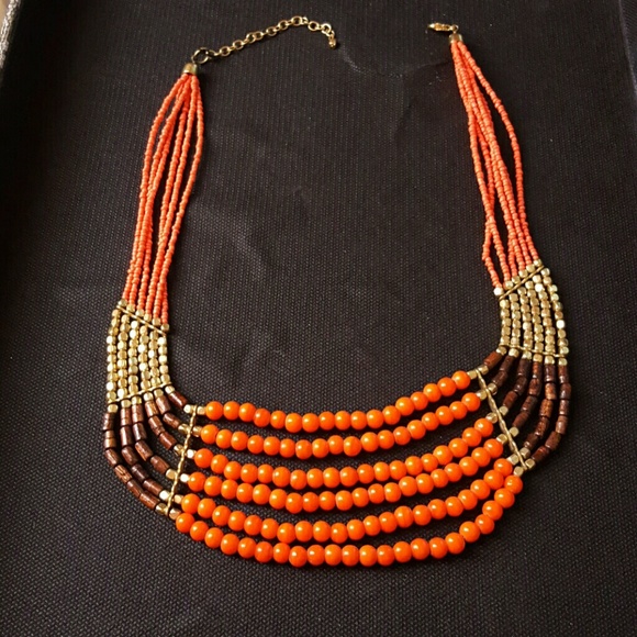 Talbots Jewelry - Orange and gold necklace