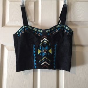 Flying Tomato Denim Crop Top