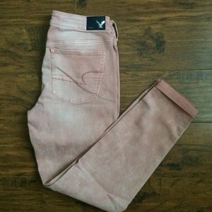 American Eagle Outfitters Pink Jegging Size 8