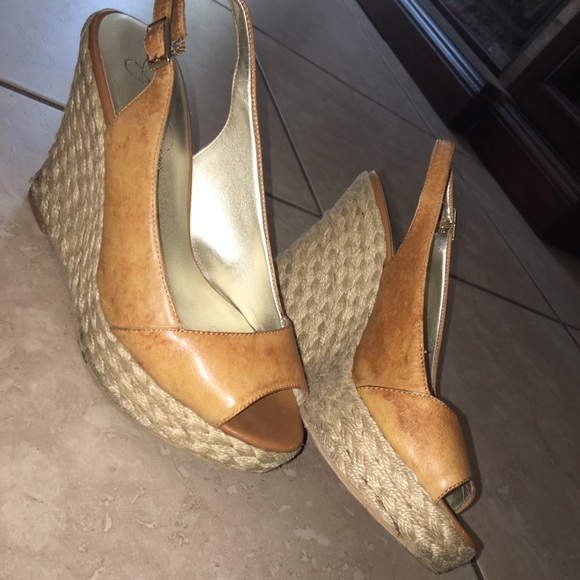 Size 7 ladies wedge heels Jessica Simpson