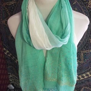 Gold Studded Ombré scarf