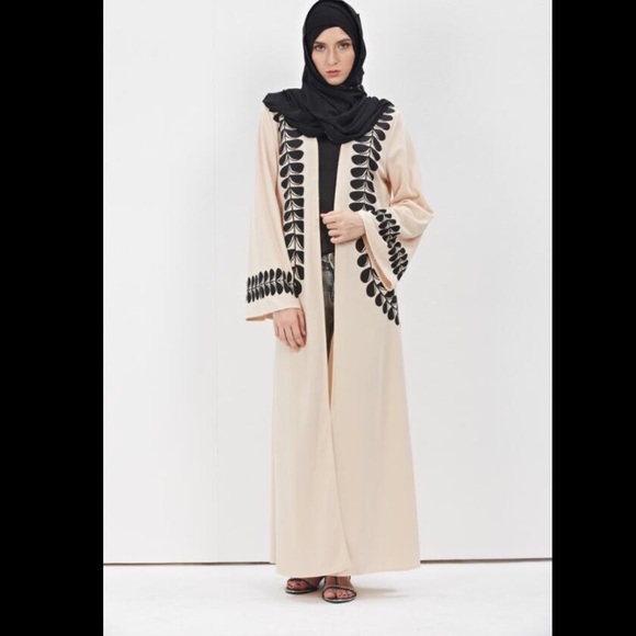 Beautiful design Maxi kimono open abaya Korean