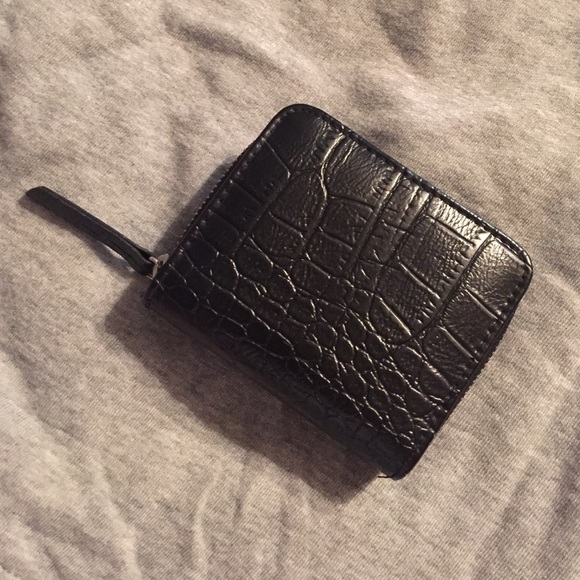 Black leather wallet