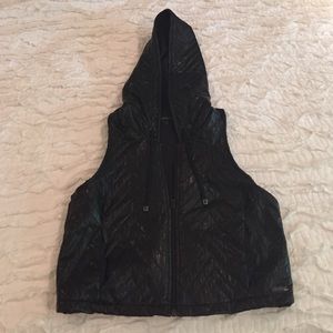 Koral Leather Zip Up Vest