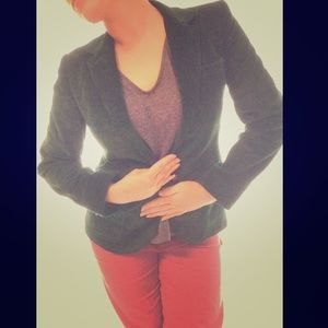 The Villager brand vintage green corduroy blazor