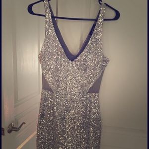 Bebe silver dress