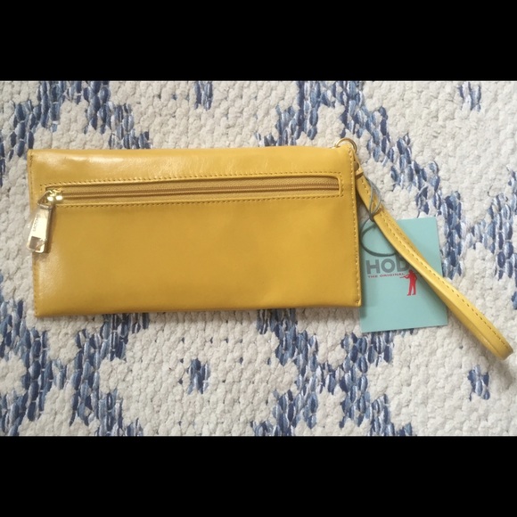HOBO Sunflower Yellow Leather Wristlet - Picture 2 of 2