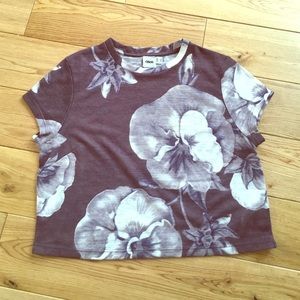 ASOS lilac flower crop tee