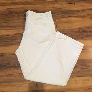 Merona white crop jeans