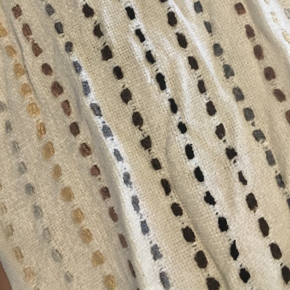 White fringe scarf - Picture 3 of 4