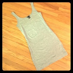 H&M Basic Tank Dress in Heather Gray Size Small