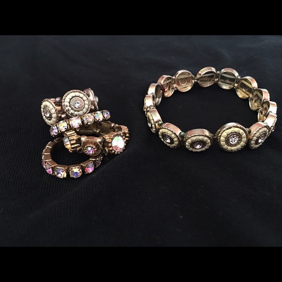 Matching rings and bracelet