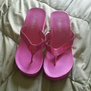 Brand new never worn wedge flip flops