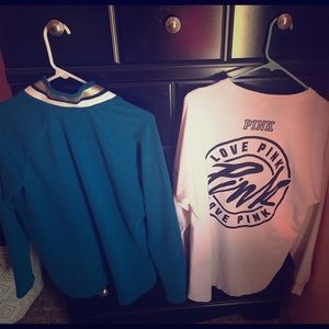 Victoria secret Pink sweater and shirt