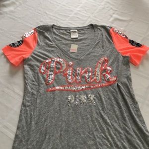 Victoria's Secret pink sparkly T-shirt