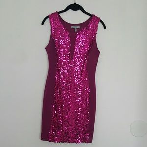 Sequin panel dress