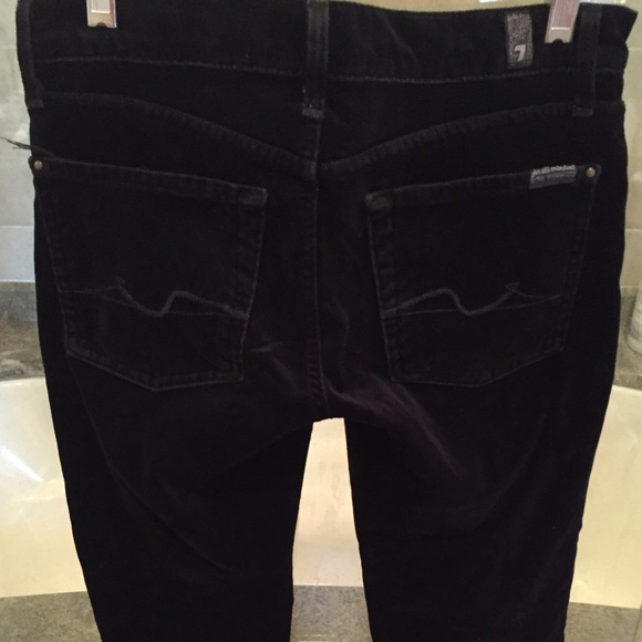 7 for all mankind skinny ankle velvet jeans