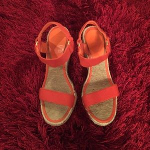 Bright orange wedges