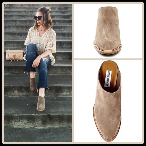 SUEDE  MULES - Picture 3 of 4