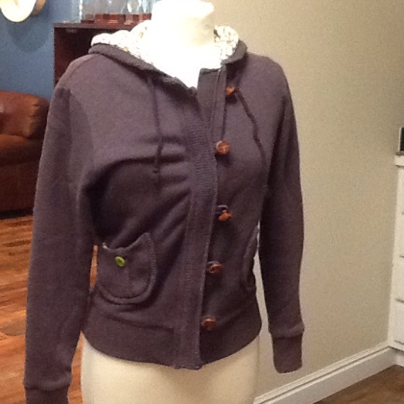 Purple Zipup Hoodie by TROVATA