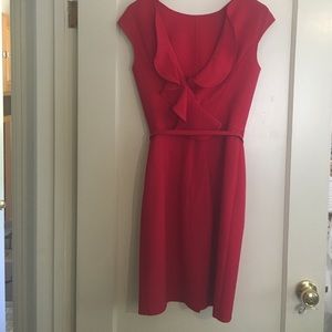 Oscar de la Renta Ruffle Back Dress