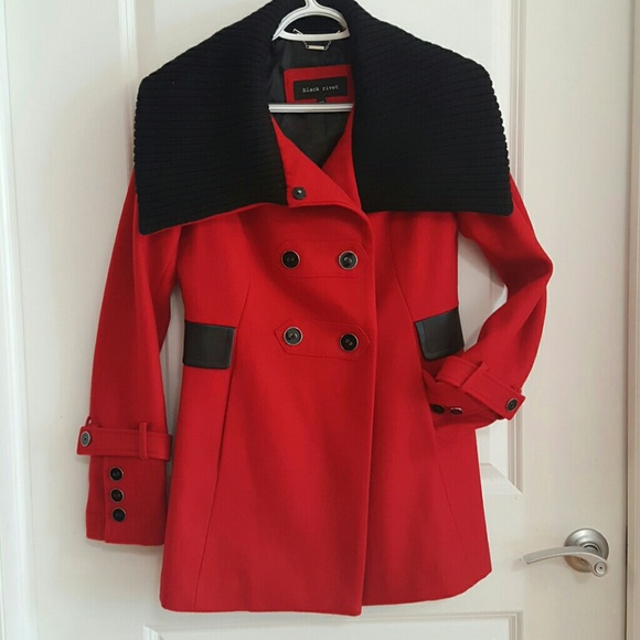 Red Pea Coat