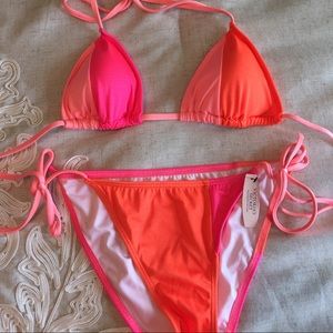 NEW VS Teeny Colorblock Bikini
