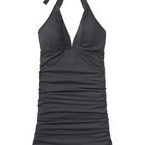 Athleta Shirrendipity halter swim dress - size S
