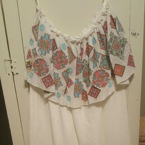 Judith March strapless dress with embroidery detao