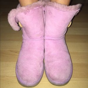 UGG Pink buttoned boots in woman's size 8!