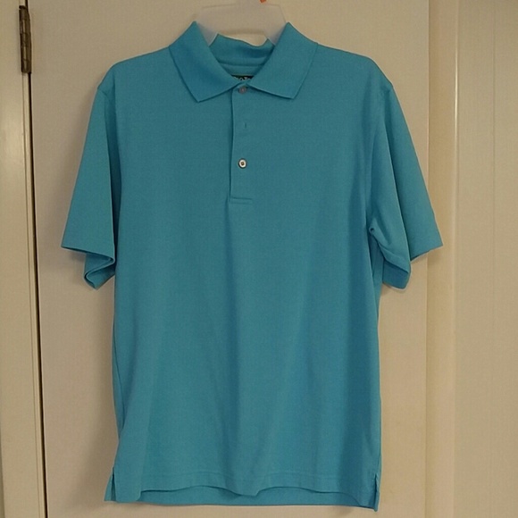 Blue golf shirt