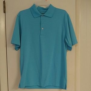 Blue golf shirt