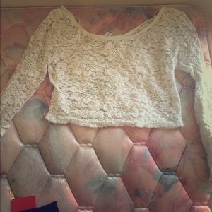 Lace crop top