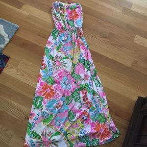 Lilly Pulitzer strapless dress Medium
