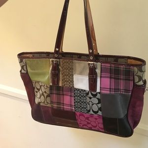 Coach patchwork shoulder bag/purse/tote