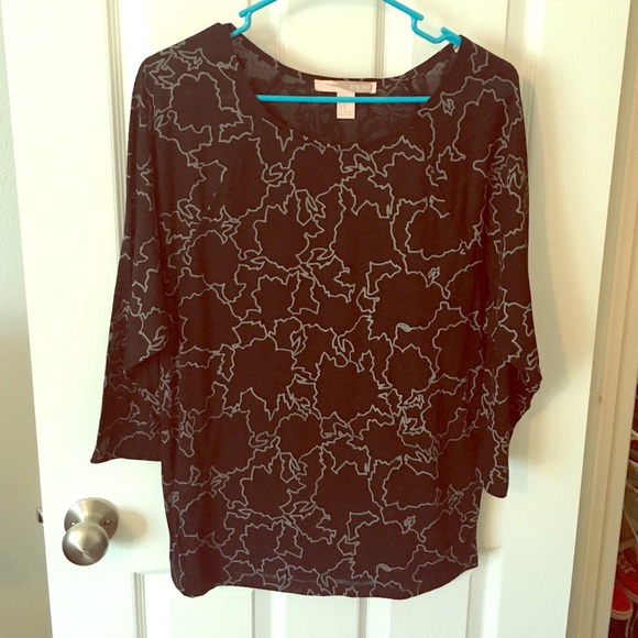 Grey Pattern Blouse | 64 off tops black grey pattern blouse from katie s Grey Pattern Blouse | 64 off tops black grey pattern blouse from katie s