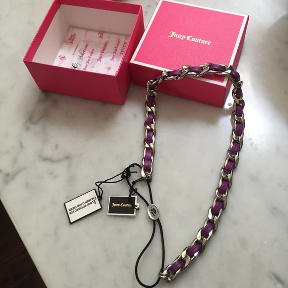 Juicy Couture Accessories - Juicy Couture headband chain & leather new/tags