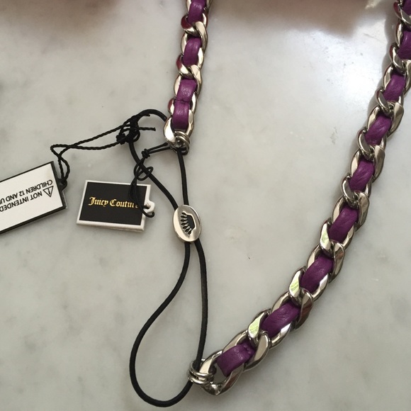 Juicy Couture headband chain & leather new/tags - Picture 2 of 4
