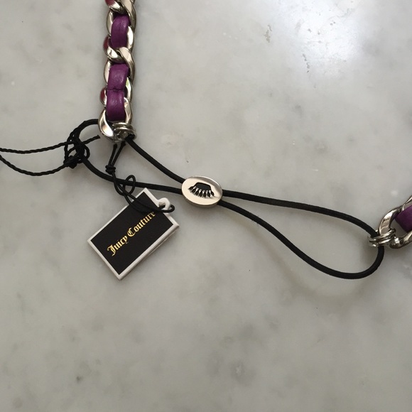Juicy Couture headband chain & leather new/tags - Picture 4 of 4