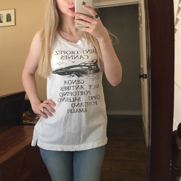 Vintage Wash Current/Elliott Muscle Tee