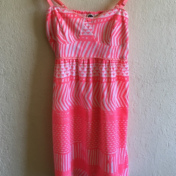 Neon tribal print Roxy dress