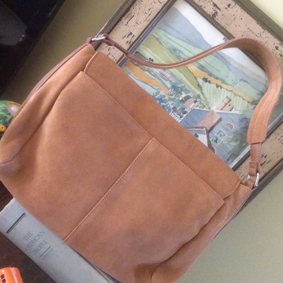 Urban Outfitters Ecote Leather Suede Messenger Bag - Picture 2 of 3