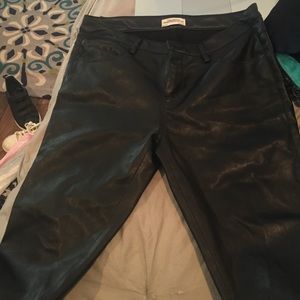 Zara faux leather jeans