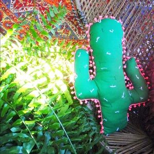 Cactus Pom Pom Pillow 🌵