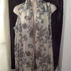 Long light weight sheer vest