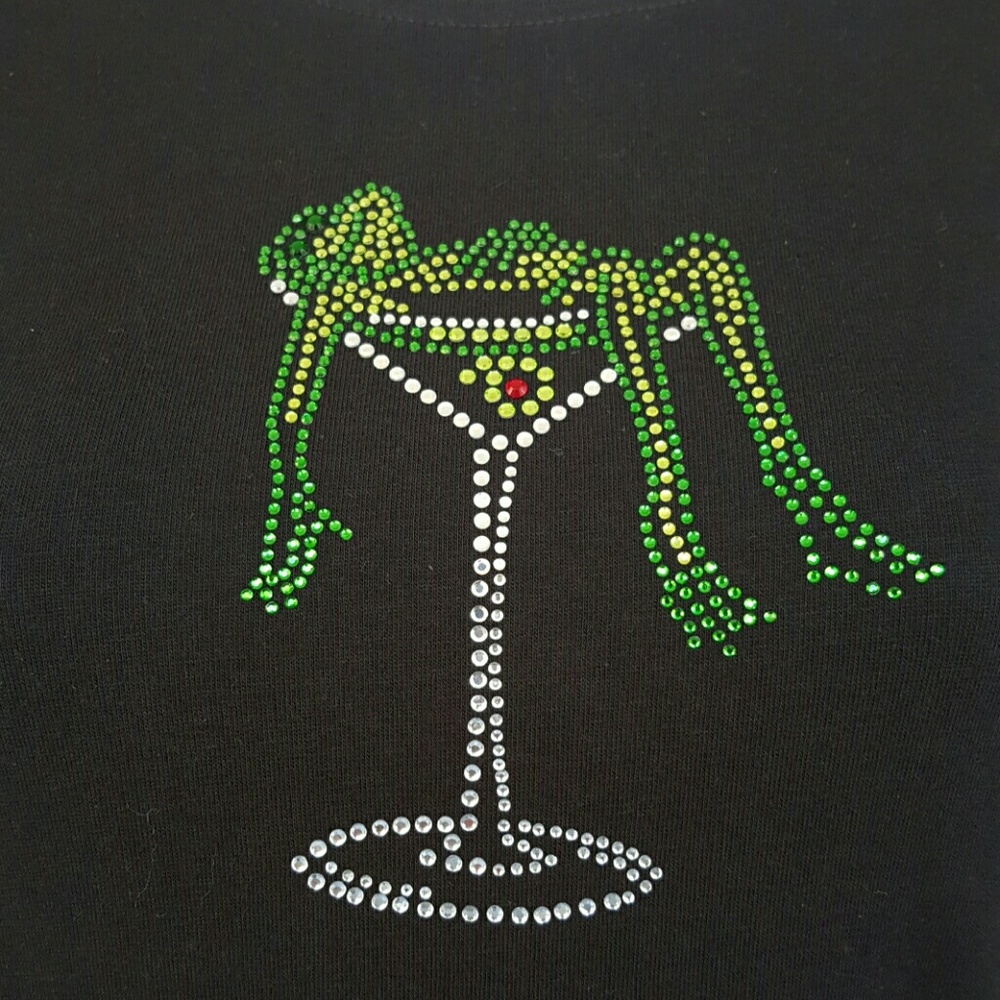 Drunken frog in martini glass t-shirt - Picture 2 of 4