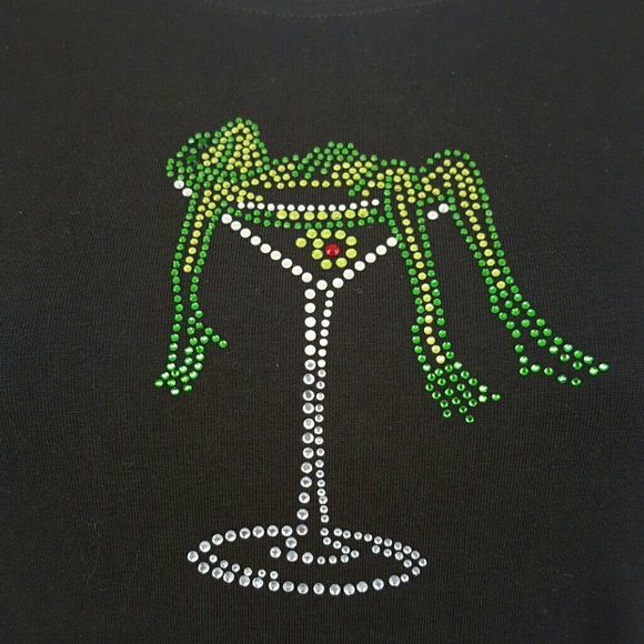 Drunken frog in martini glass t-shirt - Picture 2 of 4