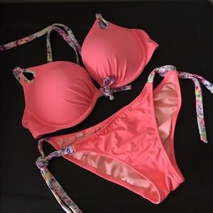 Victoria Secret Bikini - Peach & Purple