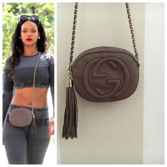 SOLD // Gucci Suede Mini Crossbody - Picture 2 of 4